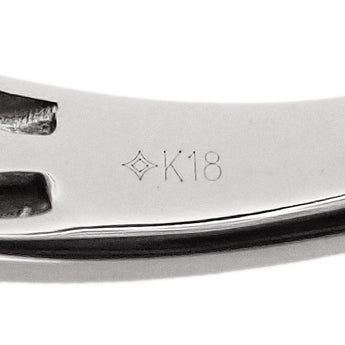 ジーエスティービー ブルーサファイア リング K18ホワイトゴールド GSTV スクエア 四角 メンズ ユニセックス【中古】【901082】