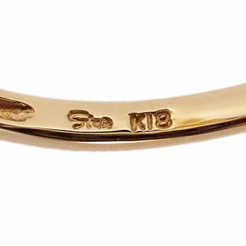 スタージュエリー ダイヤモンド リング  K18イエローゴールド STAR JEWELRY ピンキーリング 象 ゾウ 動物 アニマル【中古】【901086】