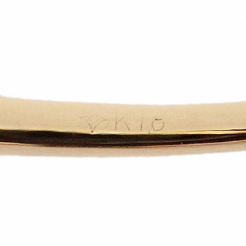 GSTV Brown Diamond Ring, K18 Yellow Gold, GSTV V-Shape, Thin, Delicate [Used] [901088]
