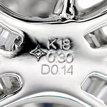 ジーエスティービー ブルーサファイア ネックレス  ダイヤモンド K18ホワイトゴールド GSTV クロス 十字架【中古】【901107】