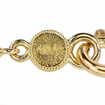 アーカー ダイヤモンド ネックレス  K18イエローゴールド AHKAH ヤシの木 パーム 植物 ボタニカル 華奢【中古】【901111】