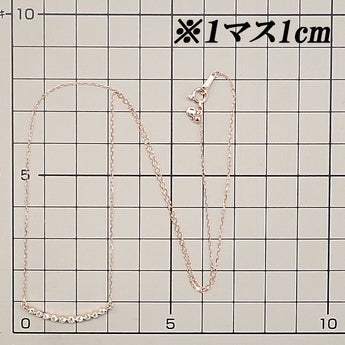 イエローダイヤモンド ネックレス  K18ピンクゴールド カーブ【中古】【901116】