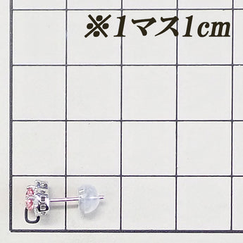 パパラチアサファイア ピアス  ダイヤモンド Pt950 Pt900 ハート【中古】【901123】