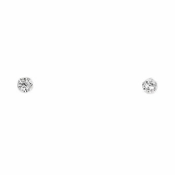 ダイヤモンド ピアス  ダイヤモンド K18ホワイトゴールド 2way 華奢 一粒石【中古】【901129】
