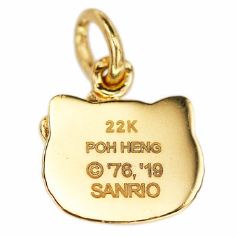 サンリオ Poh Heng ペンダントトップ K22イエローゴールド SANRIO ハローキティ HelloKitty キャラクター ネコ 動物 アニマル 地金のみ 石なし【中古】【901147】