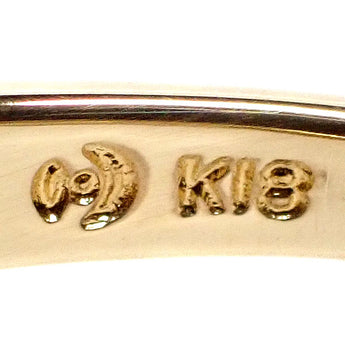 タサキ 田崎真珠 スペサルティンガーネット リング ダイヤモンド K18イエローゴールド TASAKI パイロープ 透かし【中古】【901162】