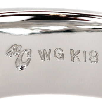 ヨンドシー ダイヤモンド リング  K18ホワイトゴールド 4℃ クロス 透かし【中古】【901179】