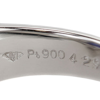銀座ミワ タンザナイト リング  ダイヤモンド Pt900 GINZA MIWA 透かし メンズ ユニセックス【中古】【901185】