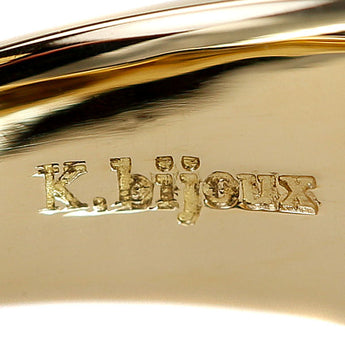 K.bijoux Akiomi Kubo Diamond Ring K18 Yellow Gold Pt900 Heart Pavé [Used] [901188]