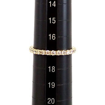 ブラウンダイヤモンド リング  K18イエローゴールド フルエタニティ ユニセックス メンズ【中古】【901194】