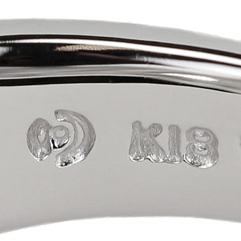 タサキ 田崎真珠 ダイヤモンド リング  ダイヤモンド K18ホワイトゴールド TASAKI 葉 リーフ 植物 ボタニカル【中古】【901196】