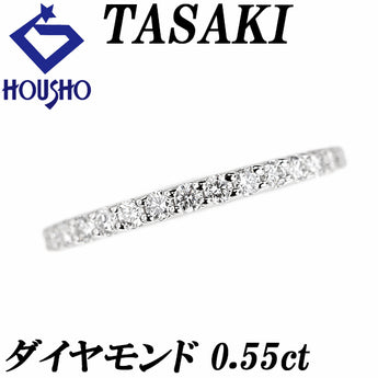 TASAKI Tasaki Pearl Diamond Ring Pt900 TASAKI Full Eternity Thin [Used] [901204]