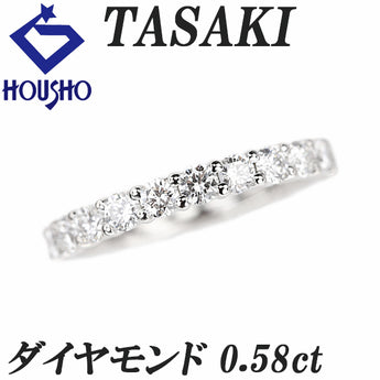 TASAKI Diamond Piacere Ring Pt950 TASAKI Half Eternity Single Character [Used] [901209]