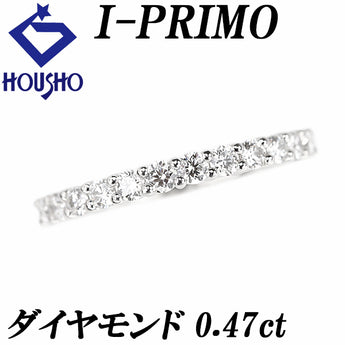 I-PRIMO Diamond Marni Half Ring Pt950 I-PRIMO Happy Half Eternity Single Character [Used] [901210]