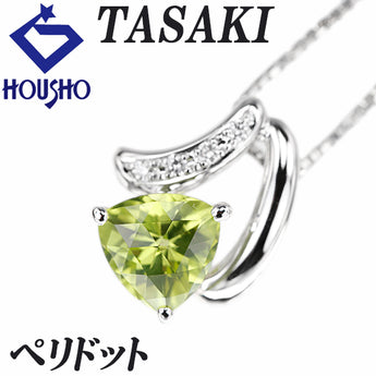 TASAKI Tasaki Pearl Peridot Necklace Diamond K18 White Gold TASAKI [Used] [901234]