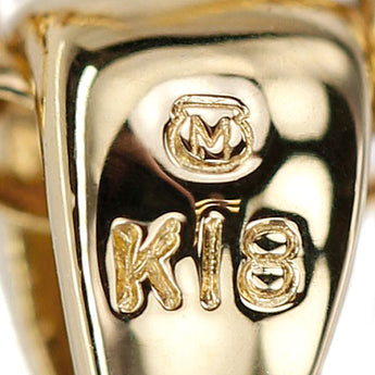 ミキモト 黒蝶真珠(南洋真珠) ネックレス ダイヤモンド K18イエローゴールド MIKIMOTO バロック ドロップ 雫 しずく 涙【中古】【901235】