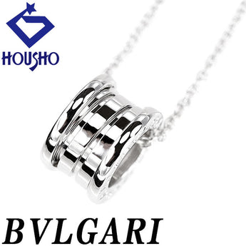 ブルガリ ビーゼロワン ネックレス K18ホワイトゴールド BVLGARI Bzero1 B-zero1 ロゴ 地金のみ 石なし【中古】【901240】
