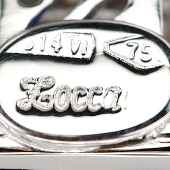 ゾッカイ ブルーサファイア ネックレス ダイヤモンド K18ホワイトゴールド Zoccai スクエア 四角【中古】【901249】