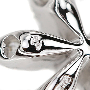 ポンテヴェキオ ダイヤモンド ネックレス  K18ホワイトゴールド Ponte Vecchio 花 フラワー 植物 ボタニカル【中古】【901251】