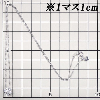 ダイヤモンド ネックレス  K18ホワイトゴールド 花 フラワー 植物 ボタニカル【中古】【901253】