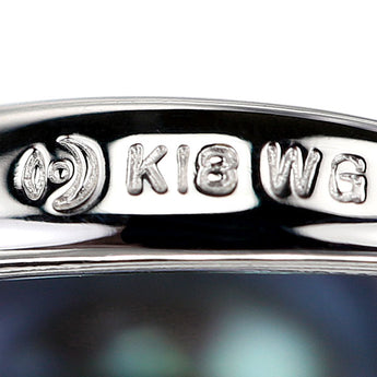 タサキ 田崎真珠 黒蝶真珠(南洋真珠) ネックレス ダイヤモンド K18ホワイトゴールド Pt850 TASAKI【中古】【901255】