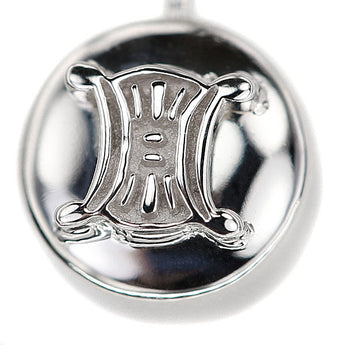 セリーヌ ダイヤモンド ネックレス K18ホワイトゴールド CELINE Y字 3P トリロジー マカダム【中古】【901264】