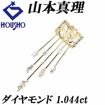 Mari Yamamoto Diamond Pendant Top K18 Yellow Gold MARI YAMAMOTO Artist Designer Openwork Art Nouveau Swinging [Used] [901306]