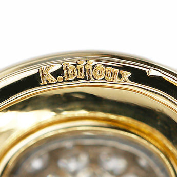 K.bijoux Akiomi Kubo Diamond Pendant Top K18 Yellow Gold Pt900 Artist Designer Pavé [Used] [901309]