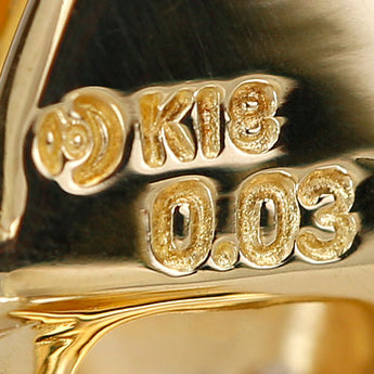 タサキ 田崎真珠 シトリン イヤリング シェル ダイヤモンド K18イエローゴールド TASAKI【中古】【901312】