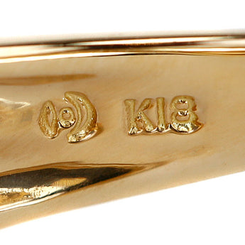 TASAKI Akoya Pearl Ring Diamond K18 Yellow Gold TASAKI Double Line Wave [Used] [901351]