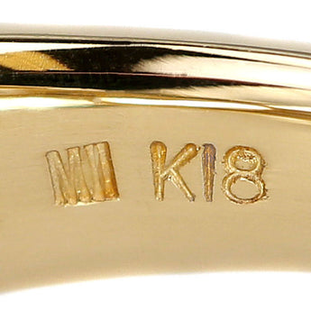 MIKIMOTO Pearlita MIKIMOTO Diamond Ring K18 Yellow Gold MIKIMOTO Openwork [Used] [901365]