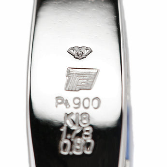 銀座ミワ ブルーサファイア ペンダントトップ  ダイヤモンド Pt900 K18イエローゴールド GINZA MIWA【中古】【901381】