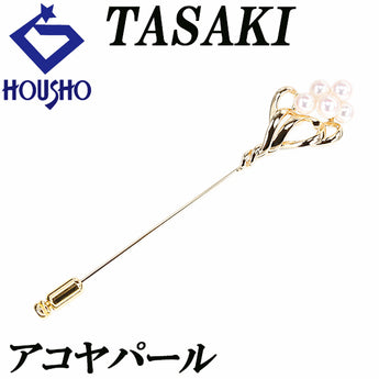 TASAKI Akoya Pearl Brooch K18 Yellow Gold TASAKI Pin Brooch Baby Pearl [Used] [901382]