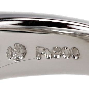 TASAKI Akoya Pearl Ring Diamond Pt900 TASAKI Wave [Used] [901393]