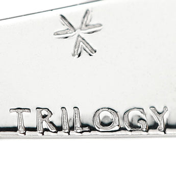 Trilogy Diamond Necklace Diamond Pt900 Pt850 3-Row Fancy Cut Deformed Cut [Used] [901399]