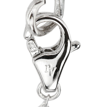 ポンテヴェキオ ダイヤモンド ネックレス  K18ホワイトゴールド Ponte Vecchio ハート【中古】【901400】