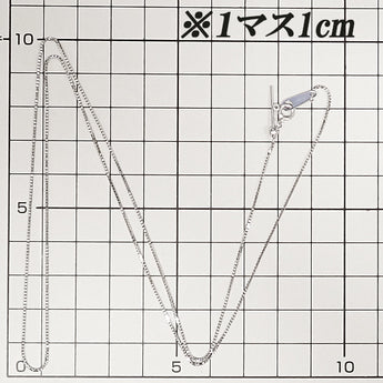 チェーンネックレス Pt850 ベネチアン 61.0cm ロング フィニッシュピン 地金のみ 石なし【中古】【901407】