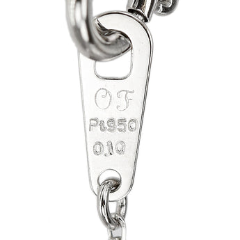 オレフィーチェ ダイヤモンド サラ ネックレス  Pt950 Pt850 一粒石 6本爪 華奢【中古】【901415】