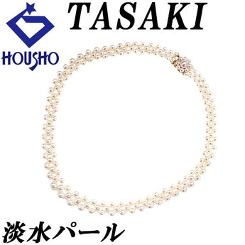 TASAKI Tasaki Pearl Freshwater Pearl Necklace Akoya Pearl K18 Yellow Gold TASAKI Choker [Used] [901420]