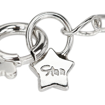 スタージュエリー ダイヤモンド ムーンセッティング ネックレス  Pt950 STAR JEWELRY 三日月 一粒石 華奢【中古】【901442】