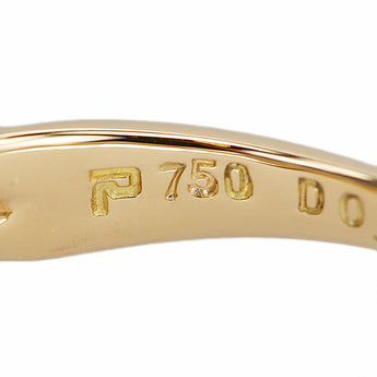 POLA Diamond Ring K18 Yellow Gold POLA Leaf Plant Botanical Men's Unisex [Used] [901481]