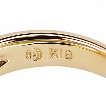 タサキ 田崎真珠 アコヤ真珠 リング ダイヤモンド K18イエローゴールド TASAKI ウェーブ パヴェ【中古】【901483】