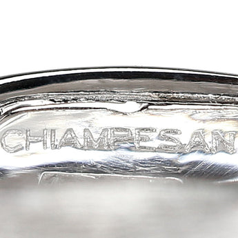 キャンペザン Chiampesan ブルートパーズ ペンダントトップ シトリン キュービックジルコニア K18ホワイトゴールド 揺れる 梨地 マット ツヤ消し【中古】【901487】
