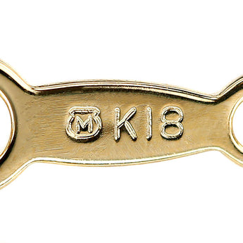 ミキモト アコヤ真珠 ネックレス K18イエローゴールド MIKIMOTO 一粒パール【中古】【901504】