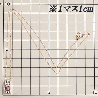 パパラチアサファイア ネックレス  ダイヤモンド K18ピンクゴールド 透かし【中古】【901506】