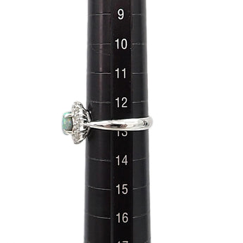 ブラックオパール リング  ダイヤモンド Pt900【中古】【901523】