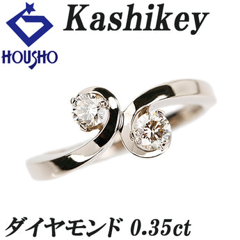 カシケイ ブラウンダイヤモンド フロート リング  K18ブラウンゴールド Kashikey【中古】【901536】