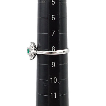 エメラルド リング  ダイヤモンド Pt900【中古】【901537】