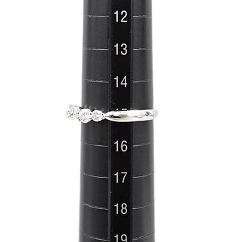 Diamond ring, Pt950, half eternity, single letter, gradient [pre-owned] [901538]