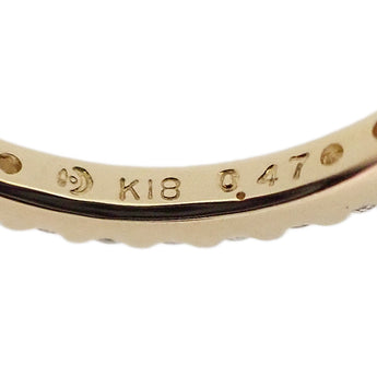 タサキ 田崎真珠 ダイヤモンド リング  K18イエローゴールド TASAKI フルエタニティ 細め【中古】【901542】